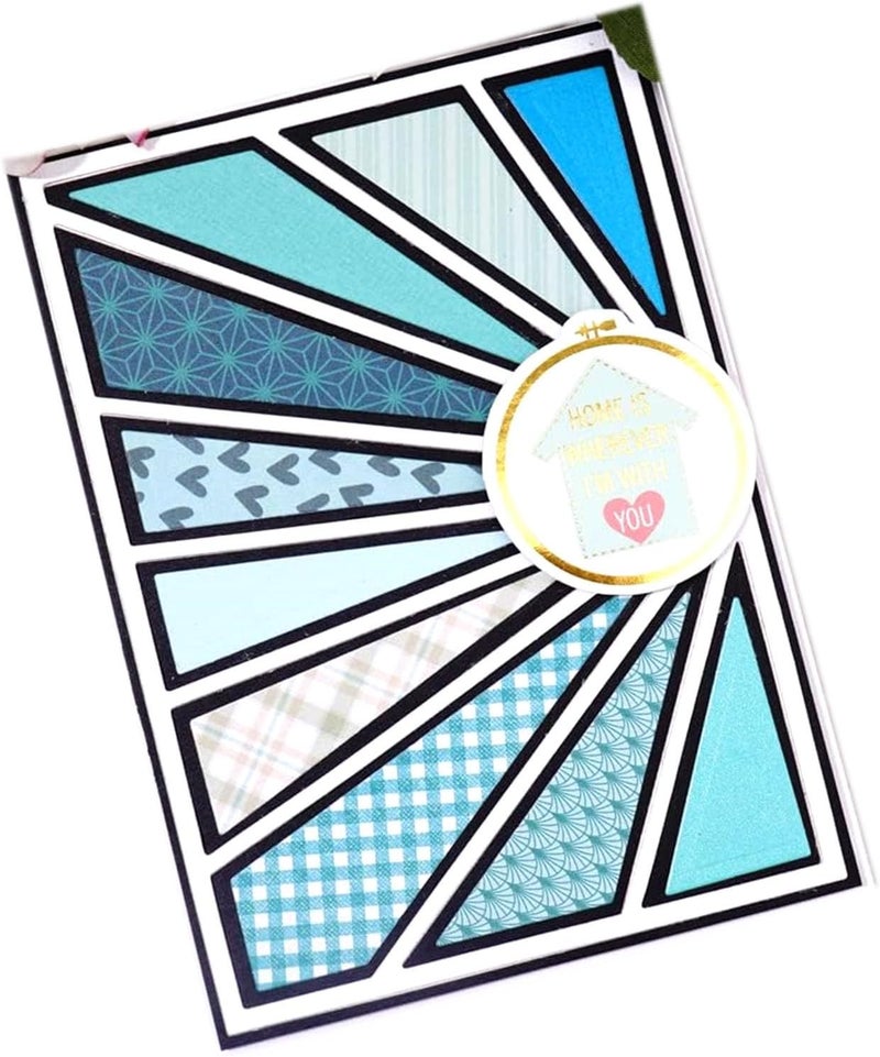 Mvchifay Cutting Dies for Card Making Metal Die-Cuts Scrapbooking Tool Hollow Frame DIY Craft Punch Template Embossing for Paper Album Decor (Sun Frame-14x10cm) - Image 4
